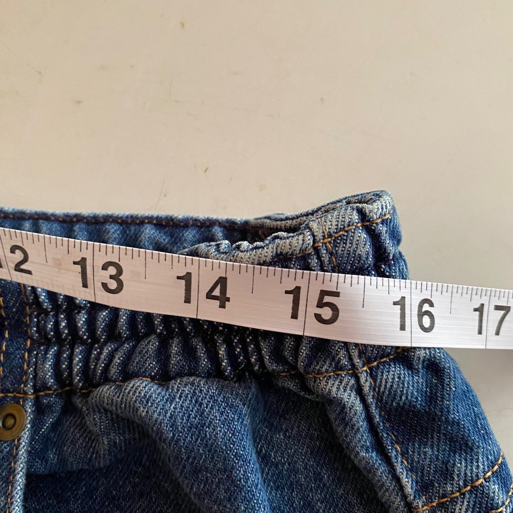 LL Bean Original Fit Relaxed 14 Petite Jeans Ultra High Rise Comfort Tapered Leg - Picture 7 of 9